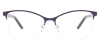 Oval Violetta-Purple Glasses