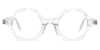 Round Trapoz -Clear Glasses