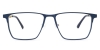 Rectangle Ying-Blue Glasses