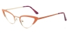 Cateye Plexi-Orange Glasses