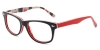 Oval Funk-Black Red Glasses
