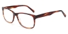 Rectangle Meraki - Brown Stripe Glasses