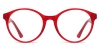 Oval Heath-Red Glasses