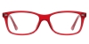 Square Wiggins-Red Glasses