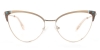 Cateye Finn-Beige Glasses