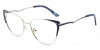 Oval Locuss-Blue Glasses