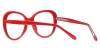 Oval Enwright-Red Glasses