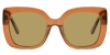 Oval Cape-Brown Glasses