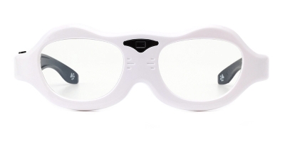 Vkyee optical prescription eyewear unisex square prevent myopia kids frame,front color white