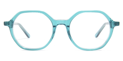 Geometric Raychelle-Blue Glasses