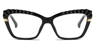 Vkyee prescription eyewear female cateye tr90,front color black
