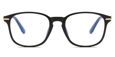 Vkyee prescription eyewear female round tr90,front color black
