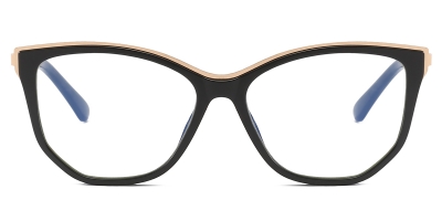 Vkyee prescription eyewear female geometric tr90,front color black