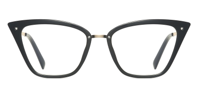 Vkyee prescription optical eyeglasses women square TR90 frame,front color black