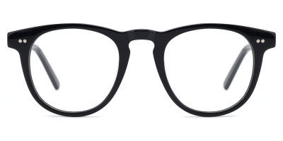 Vkyee prescription unisex in oval shape with acetate and mixed materials , front color black
