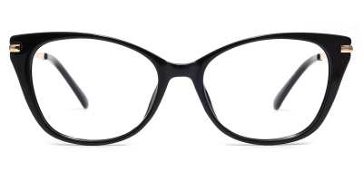 Vkyee prescription cat-eye women eyeglasses in other plastic material, front color black