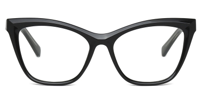 Vkyee prescription glasses female square tr90,front color 
black
