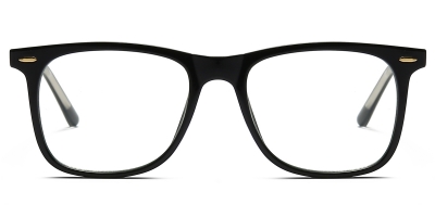 Vkyee prescription glasses male square tr90,side color black
