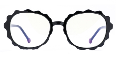 Vkyee prescription glasses female geometric tr90,side color black
