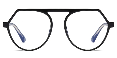 Vkyee prescription eyewear unisex geometric tr90,front color black