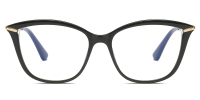 Vkyee prescription eyewear female oval tr90,front color black
