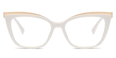 Vkyee prescription eyewear female square tr90,front color white