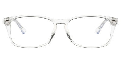 Vkyee prescription rectangle shape women eyeglasses in TR90 material,front  color clear .