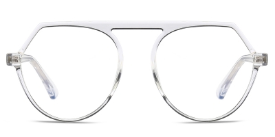 Vkyee prescription eyewear unisex geometric tr90,front color clear 


