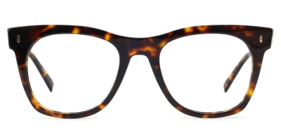 Vkyee prescription square men eyeglasses in acetate material,  front color tortoise .