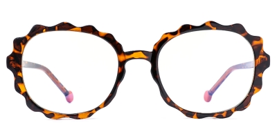 Vkyee prescription glasses female geometric tr90,side color tortoise
