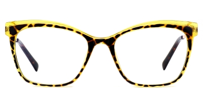 Vkyee prescription eyewear female square tr90,front color yellow