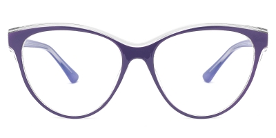 Vkyee prescription eyewear female oval tr90,front color purple