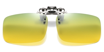 Square clip on snap set polarized yellow/green
