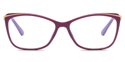 Vkyee prescription eyewear female square tr90,front color purple
