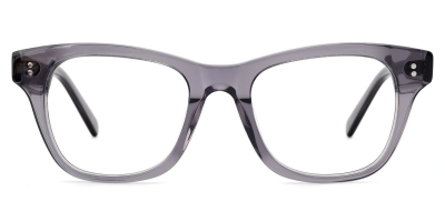 Vkyee prescription square unisex eyeglasses in acetate material, front color grey.