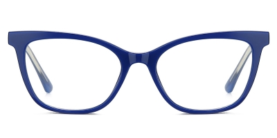 Vkyee prescription glasses female square tr90,side color blue
