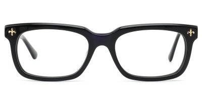 Vkyee prescription square unisex eyeglasses in acetate materials, front color demi.