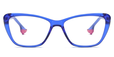 Vkyee prescription eyewear female square tr90,front color blue