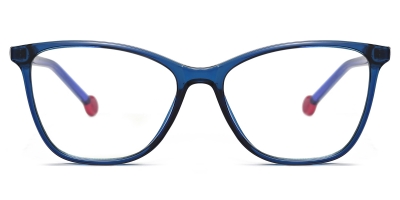 Vkyee prescription eyewear female oval tr90,front color blue