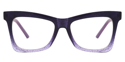 Vkyee prescription eyewear female square tr90,front color purple