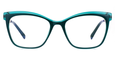 Vkyee prescription eyewear female square tr90,front color green