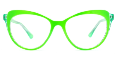 Vkyee prescription eyewear female oval tr90,front color green 