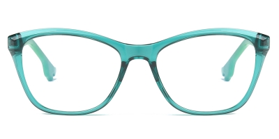 Vkyee prescription eyewear female oval tr90,front color green