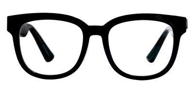 Vkyee prescription smart eyeglasses unisex square combination frame,front color black