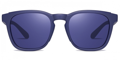 Vkyee prescription oval men sunglasses in TR90 materials, front color blue