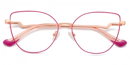 Cateye Magnet-rosy Glasses
