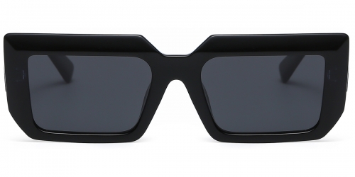Vkyee prescription square unisex sunglasses in TR90 materials, front color black