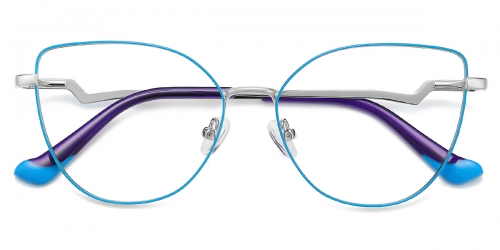 Cateye Magnet-blue Glasses