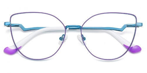 Cateye Magnet-purple Glasses