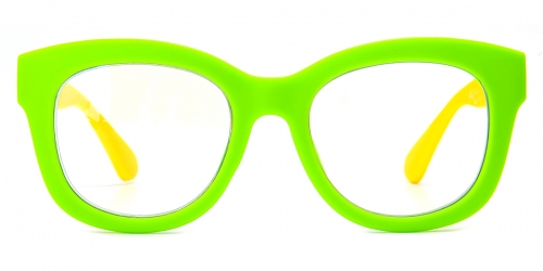 Round Eve-Green Glasses